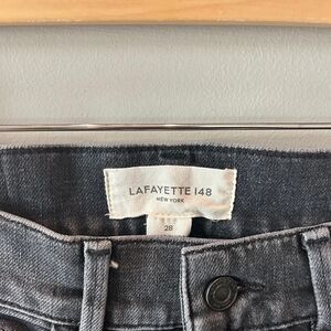 Womens Lafayette 148 New York | Black Straight Leg Jeans | Size 28